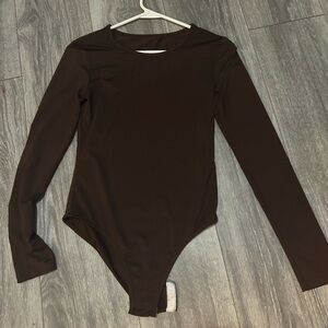 Classic Long Sleeve Brown Bodysuit for Kids